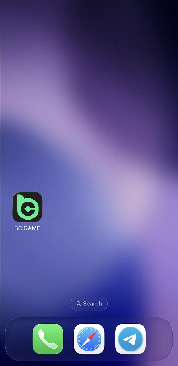 Complete the installation and make your first deposit in the BC Game app.